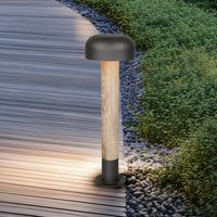 Trio Lighting Path light FRASER, concrete look, height 54 cm, metal, IP54