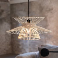 Markslöjd Hänglampa Duplici, natur, bambu, Ø 57 cm, E27