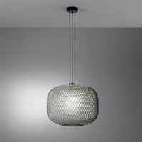 Luce Ambiente Design Ashford hanging light, smoky grey, Ø 40 cm, glass