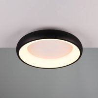 Trio Lighting Plafonnier LED Cardona, Ø 46,5 cm, noir mat, métal CCT