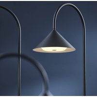 FRANDSEN LED rechargeable floor lamp Grasp, black, 72 cm, metal