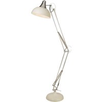 Searchlight Lampe sur pied Goliath, crème, métal, E27, 170 cm, réglable