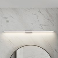 Lindby, applique pour miroir de salle de bains LED Alenia, 120 cm, IP44, gris