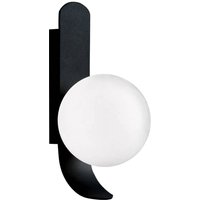 Viokef Applique murale Polina, sphère en verre, noire