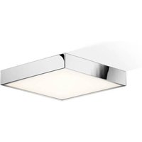 Decor Walther Cut LED-taklampa, krom, 30x30 cm
