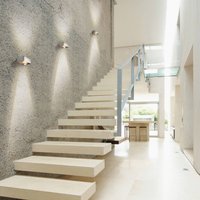 Top Light Applique murale LED Focus 100, lentilles transparentes, chrome