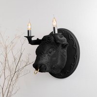 Karman Corrado wall light black in velvet ceramics