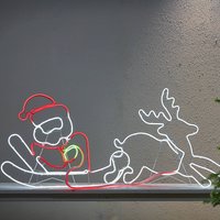 STAR TRADING Déco extérieure LED Neoled traîneau & renne