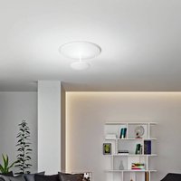 Fabas Luce LED-taklampa Conrad, vit, Ø 50 cm, metall, dimbar