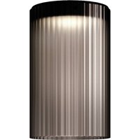 kdln Plafonnier LED Giass, gris, Ø 30 cm