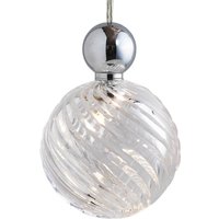 EBB & FLOW Uva L Hängande boll silver klar swirl