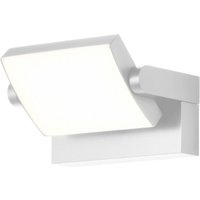 Applique murale LED CMD 9110, blanc, largeur 21 cm, métal, IP54