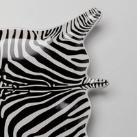 KARE decorative bowl zebra, porcelain, black/white, hand-painted