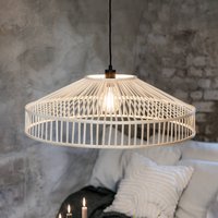 Markslöjd Suspension Tapa, fiche, naturel, bambou, Ø 70 cm