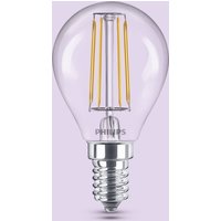 Philips LED bulb E14 P45 4.3W 470lm 2700K filament 3-pack