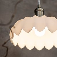 Markslöjd Kurage hänglampa, antik mässing, frostat glas, Ø 25,5 cm