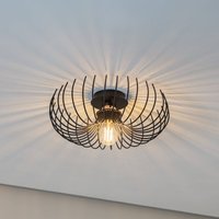 Opviq Taklampa Aspendos N-641, svart, metall, Ø 36 cm