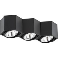 Euluna Elvas ceiling light, swivelling, 3-bulb, black