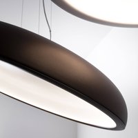 Suspension LED Stilnovo Reflexio, Ø46cm, noir