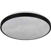 LED-Deckenlampe Fena, schwarz matt, Ø 38 cm, Metall, IP44