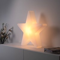 JUST LIGHT. GmbH Star LED Rechargeable Decorative Light, H 55 cm, IP44, white, RGBW