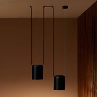 LEDS-C4 Attic Double cylindre Ø 15cm noire