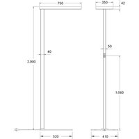 BRUMBERG Devan LED floor lamp up/down dim 840