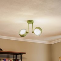 Loftlampe Mado, 2 lyskilder, grøn