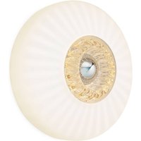 DESIGN BY US Applique murale New Wave Optic XL, blanc opalin, Eyeball, connecteur