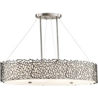 KICHLER Oval pendellampa Silver Coral