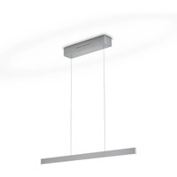 LED-hængelampe LINDA-72, nikkel, længde 72 cm, gestusstyring