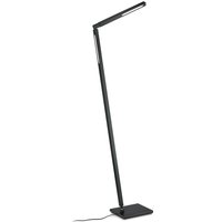 Knapstein LED-golvlampa Carla 2, 2 lampor, svart