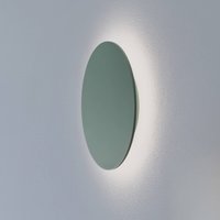 Argon Orios Plus LED wall light, green, Ø 30 cm, steel