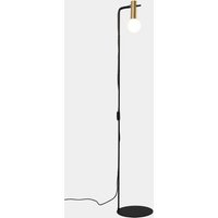LEDS-C4 Nude Single Curved golvlampa guld/svart