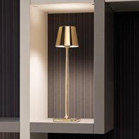 Zafferano Poldina micro rechargeable lamp, interior gold gloss