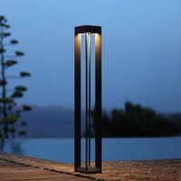 Les Jardins Borne LED solar light with sensor, 90 cm, grey