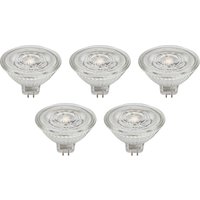 Prios GU5.3 LED bulb 4.3W 345lm 36° clear 840 set of 5