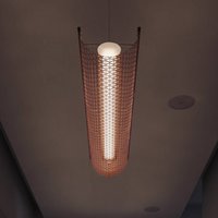 Bover LED-hänglampa Nans Balis S/140, brun/röd, 140 cm
