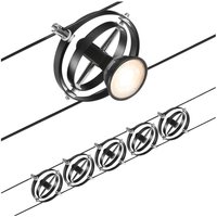 Paulmann Wire Cardan cable system 5-bulb 5 m black