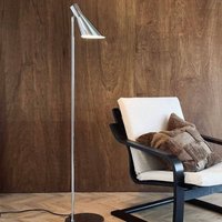Dyberg Larsen DL12 floor lamp, chrome, height 139 cm, metal