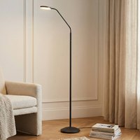 Lindby Elvyn LED rechargeable floor lamp, black, adjustable