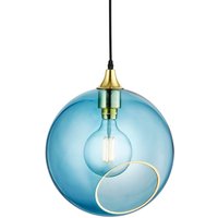 DESIGN BY US Ballroom XL pendellampa, blå