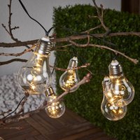 STAR TRADING LED-ljusslinga Glow, klar, varmvit, 190 cm lång