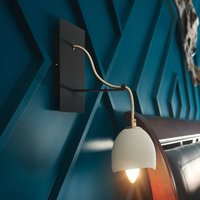 Quintiesse Applique murale Nula blanc coquillage/dorée