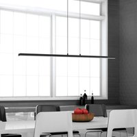 Steinhauer LED-hänglampa Bande, 150 cm upp/ner, svart, CCT, dimmer