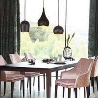 Menzel Solo pendant light, 3-bulb elongated