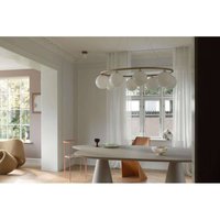 Nuura Aps Nuura vägglampa Liila 1, Ø 14 cm, IP44, guld/opal