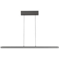 FISCHER & HONSEL LED-pendellampa Torvi, sandgrå/rökgrå, längd 115 cm, CCT