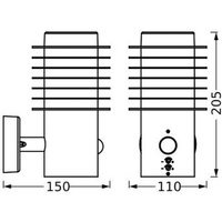 LEDVANCE LED wall lamp Endura Style Rondo dark grey Sensor