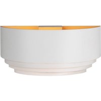 HighLight Elena vägglampa, vit, bredd 30 cm, aluminium, E14